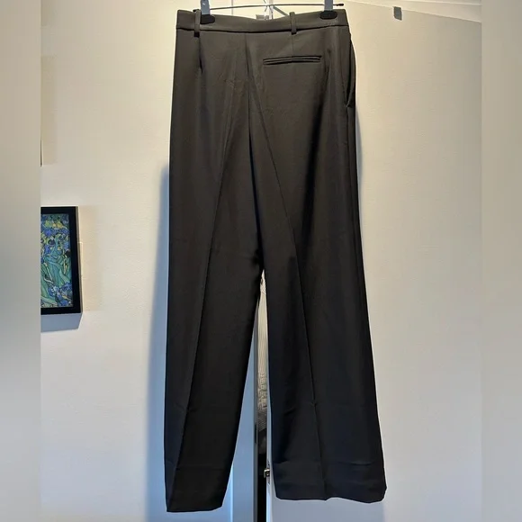& Other Stories press crease flared black trousers size 8 - Picture 5 of 5